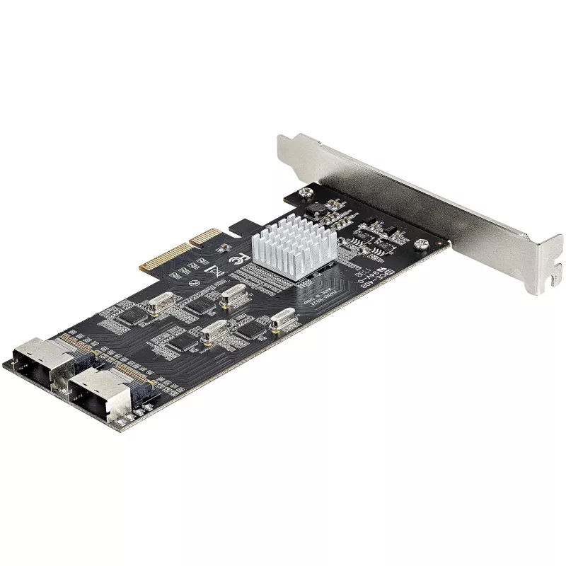 StarTech.com 8-Port SATA PCIe-Karte – PCI Express 6 Gbit/s SATA-Erweiterungskarte mit 4 Host-Controllern – SATA PCIe-Controllerkarte – PCI-e x4 Gen 2 auf SATA III – SATA HDD/SSD