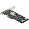 StarTech.com 8-Port SATA PCIe-Karte – PCI Express 6 Gbit/s SATA-Erweiterungskarte mit 4 Host-Controllern – SATA PCIe-Controllerkarte – PCI-e x4 Gen 2 auf SATA III – SATA HDD/SSD