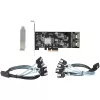 StarTech.com 8-Port SATA PCIe-Karte – PCI Express 6 Gbit/s SATA-Erweiterungskarte mit 4 Host-Controllern – SATA PCIe-Controllerkarte – PCI-e x4 Gen 2 auf SATA III – SATA HDD/SSD