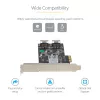StarTech.com 8-Port SATA PCIe-Karte – PCI Express 6 Gbit/s SATA-Erweiterungskarte mit 4 Host-Controllern – SATA PCIe-Controllerkarte – PCI-e x4 Gen 2 auf SATA III – SATA HDD/SSD