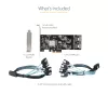StarTech.com 8-Port SATA PCIe-Karte – PCI Express 6 Gbit/s SATA-Erweiterungskarte mit 4 Host-Controllern – SATA PCIe-Controllerkarte – PCI-e x4 Gen 2 auf SATA III – SATA HDD/SSD