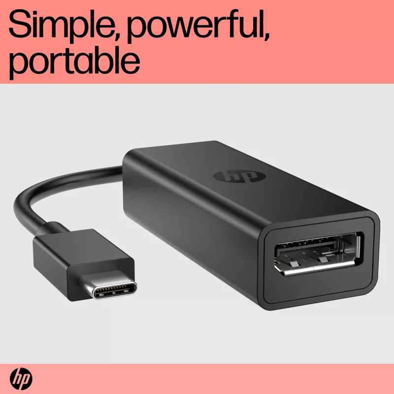 HP USB-C auf DisplayPort Adapter G2, 0,12 m, DisplayPort, USB Typ-C, Buchse, Stecker, 7680 x 4320 Pixel