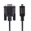 StarTech.com 3m RS232 Serielles Nullmodemkabel, Crossover Serielles Kabel mit Al-Mylar-Abschirmung, DB9 Serielles COM-Port Kabel Female auf Male, kompatibel mit DTE-Geräten, Schwarz, F/M
