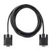 StarTech.com 3m RS232 Serielles Nullmodemkabel, Crossover Serielles Kabel mit Al-Mylar-Abschirmung, DB9 Serielles COM-Port Kabel Female auf Male, kompatibel mit DTE-Geräten, Schwarz, F/M