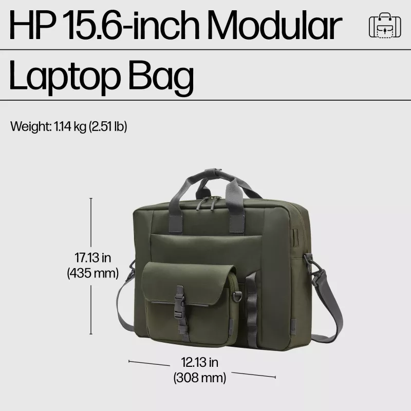 HP 15,6-Zoll modulare Laptoptasche, Umhängetasche, 39,6 cm (15,6 Zoll), 1,14 kg
