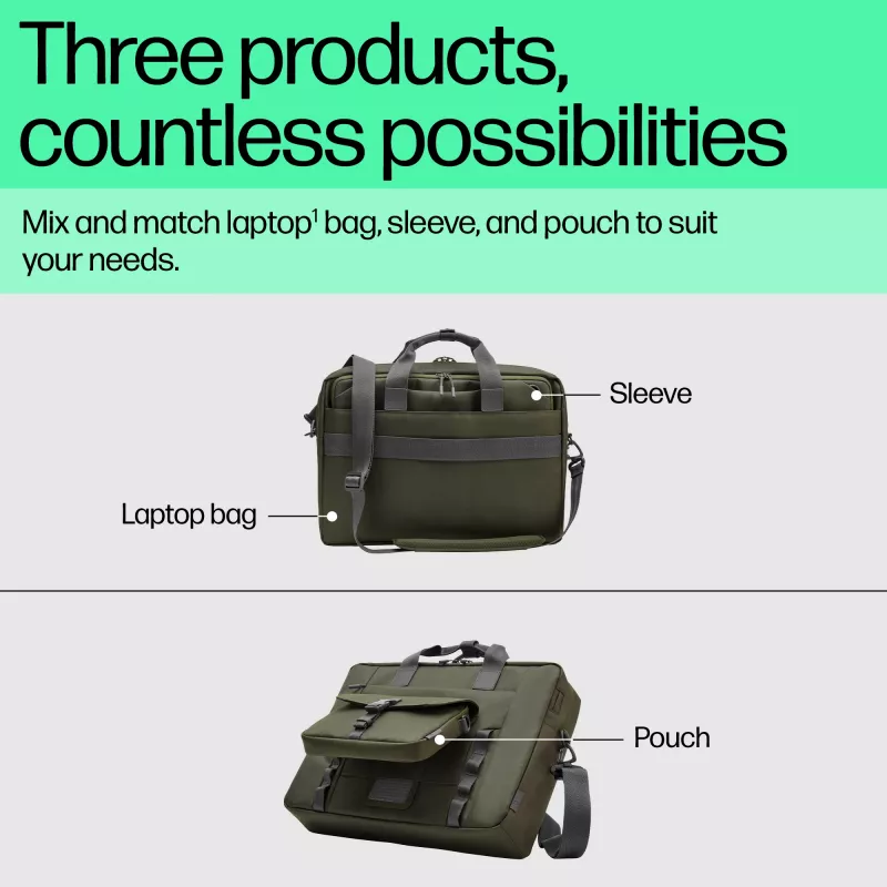 HP 15,6-Zoll modulare Laptoptasche, Umhängetasche, 39,6 cm (15,6 Zoll), 1,14 kg