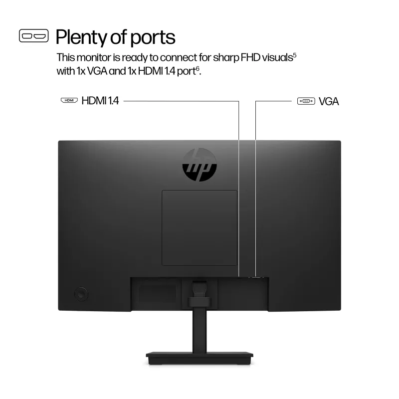 HP Series 3 Pro 21,45 Zoll FHD Monitor - 322pv, 54,5 cm (21,4 Zoll), 1920 x 1080 Pixel, Full HD, LCD, 5 ms, Schwarz