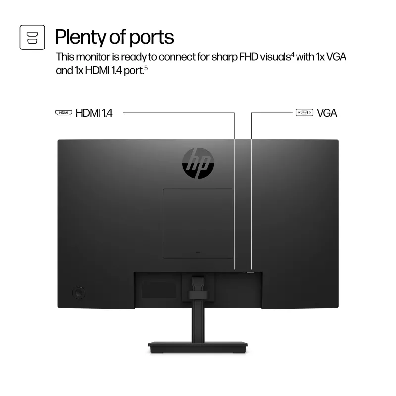 HP Series 3 Pro 23,8 Zoll FHD Monitor - 324pv, 60,5 cm (23,8 Zoll), 1920 x 1080 Pixel, Full HD, LCD, 5 ms, Schwarz