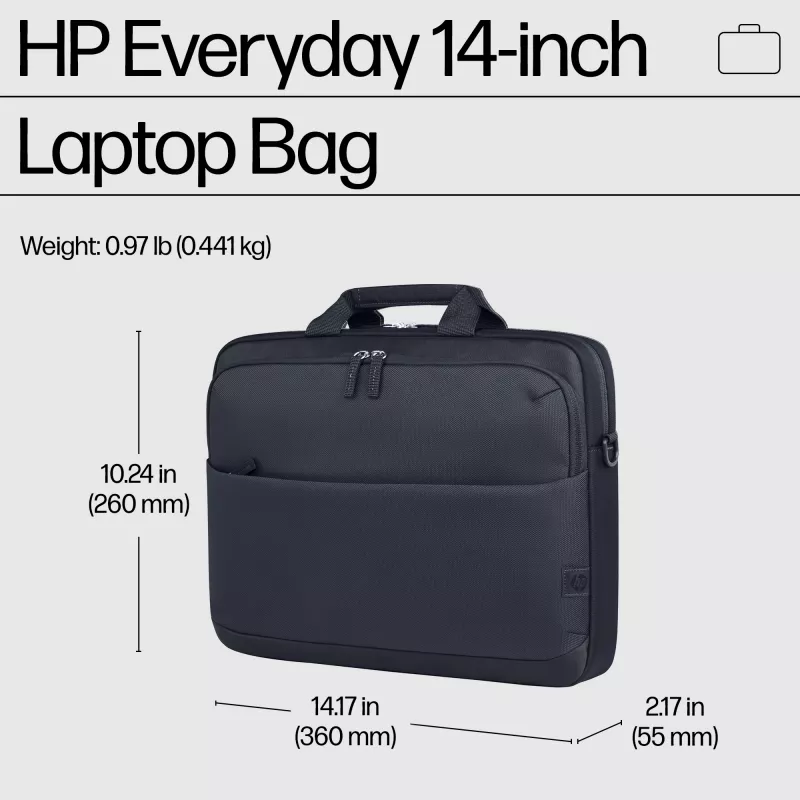 HP Everyday 14-Zoll-Laptoptasche, Aktentasche, 35,8 cm (14,1 Zoll), Schultergurt, 440 g