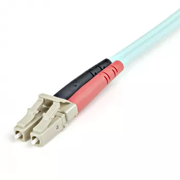 StarTech.com 1m (3ft) LC/UPC zu LC/UPC OM3 Multimode Glasfaserkabel, Vollduplex 50/125µm Zipcord Glasfaserkabel, 100G, geringe Einfügedämpfung, LSZH Glasfaser-Patchkabel