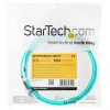 StarTech.com 2m (6ft) LC/UPC zu LC/UPC OM3 Multimode-Glasfaserkabel, Vollduplex 50/125µm Zipcord-Kabel, 100G, geringe Einfügedämpfung, LSZH Glasfaser-Patchkabel