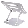 StarTech.com Laptopständer für den Schreibtisch, Ergonomischer Laptopständer höhenverstellbar, Aluminium, Tragbar, Unterstützt bis zu 10 kg, Faltbarer Laptophalter für den Schreibtisch – Abgewinkelte Notebook-Erhöhung/Ständer