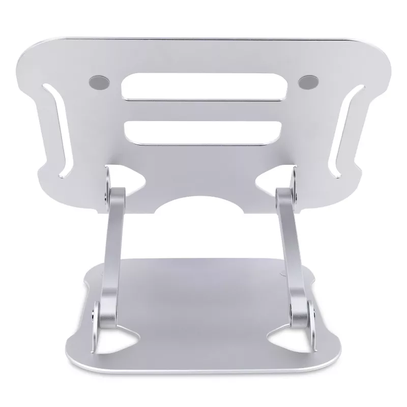 StarTech.com Laptopständer für den Schreibtisch, Ergonomischer Laptopständer höhenverstellbar, Aluminium, Tragbar, Unterstützt bis zu 10 kg, Faltbarer Laptophalter für den Schreibtisch – Abgewinkelte Notebook-Erhöhung/Ständer