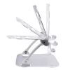 StarTech.com Laptopständer für den Schreibtisch, Ergonomischer Laptopständer höhenverstellbar, Aluminium, Tragbar, Unterstützt bis zu 10 kg, Faltbarer Laptophalter für den Schreibtisch – Abgewinkelte Notebook-Erhöhung/Ständer