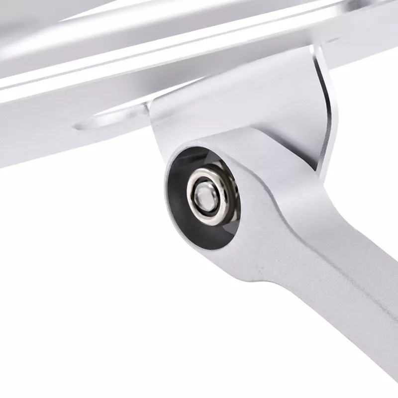 StarTech.com Laptopständer für den Schreibtisch, Ergonomischer Laptopständer höhenverstellbar, Aluminium, Tragbar, Unterstützt bis zu 10 kg, Faltbarer Laptophalter für den Schreibtisch – Abgewinkelte Notebook-Erhöhung/Ständer