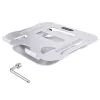StarTech.com Laptopständer für den Schreibtisch, Ergonomischer Laptopständer höhenverstellbar, Aluminium, Tragbar, Unterstützt bis zu 10 kg, Faltbarer Laptophalter für den Schreibtisch – Abgewinkelte Notebook-Erhöhung/Ständer