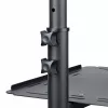StarTech.com Mobiler Projektor- und Laptop-Ständer/Wagen – robuster tragbarer Projektorständer (2 Ablagen, je 10 kg belastbar) – höhenverstellbarer Rollwagen für Präsentationen mit abschließbaren Rollen