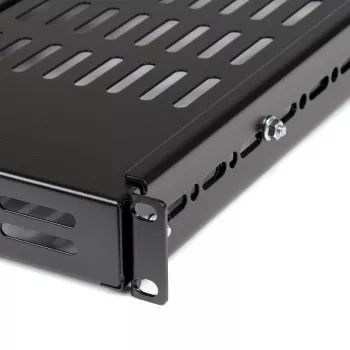 StarTech.com 1U verstellbar belüfteter Server-Rack-Einlegeboden - 175 lbs - 19,5 bis 38 Zoll verstellbare Einbautiefe Universalfach für 19-Zoll AV-/Netzwerk-Geräterack - 27,5 Zoll tief