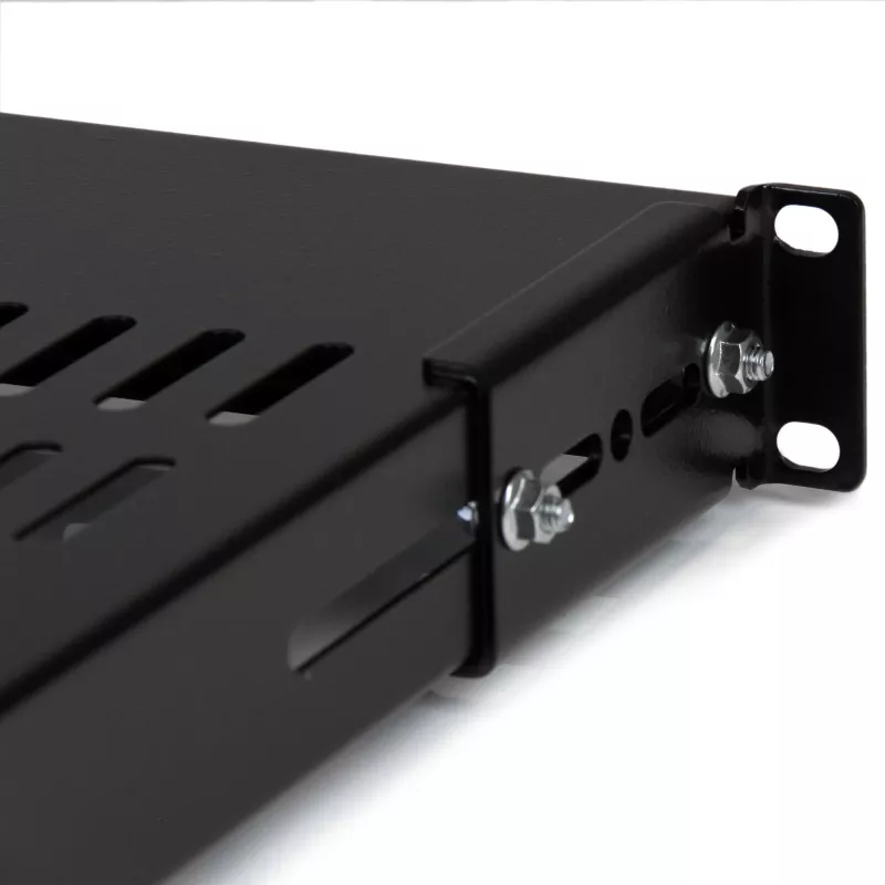 StarTech.com 1U verstellbar belüfteter Server-Rack-Einlegeboden - 175 lbs - 19,5 bis 38 Zoll verstellbare Einbautiefe Universalfach für 19-Zoll AV-/Netzwerk-Geräterack - 27,5 Zoll tief