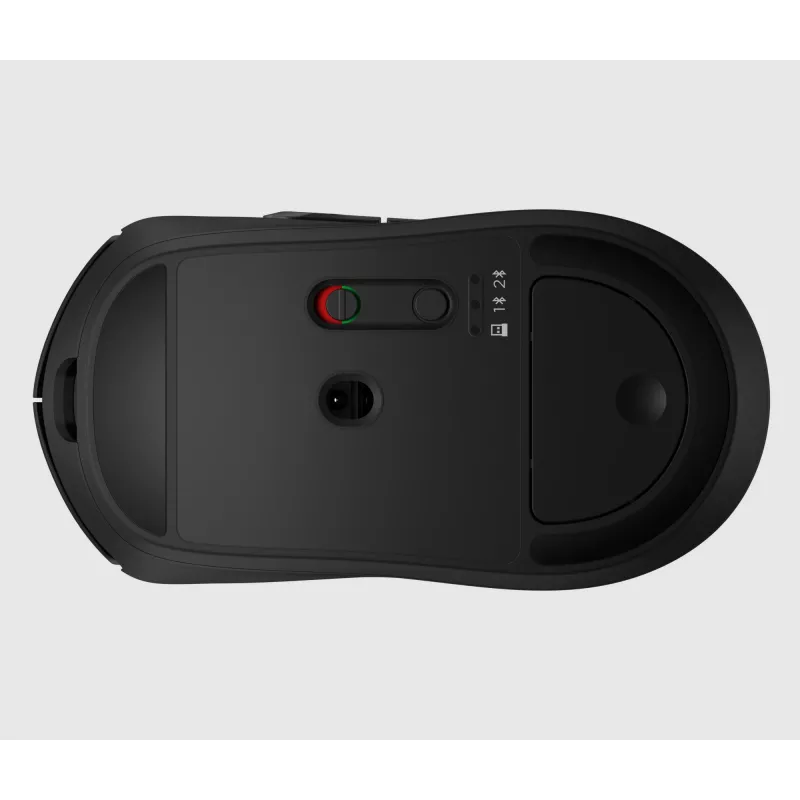 HP 700 Wiederaufladbare kabellose Maus, beidhändig, RF Wireless + Bluetooth, 6000 DPI, Schwarz