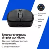 HP 700 Wiederaufladbare kabellose Maus, beidhändig, RF Wireless + Bluetooth, 6000 DPI, Schwarz