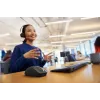 HP 700 Wiederaufladbare kabellose Maus, beidhändig, RF Wireless + Bluetooth, 6000 DPI, Schwarz