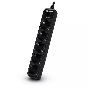 CyberPower B0520SC0-DE Überspannungsschutz Schwarz 5 AC-Steckdosen 200 – 250 V 1,8 m