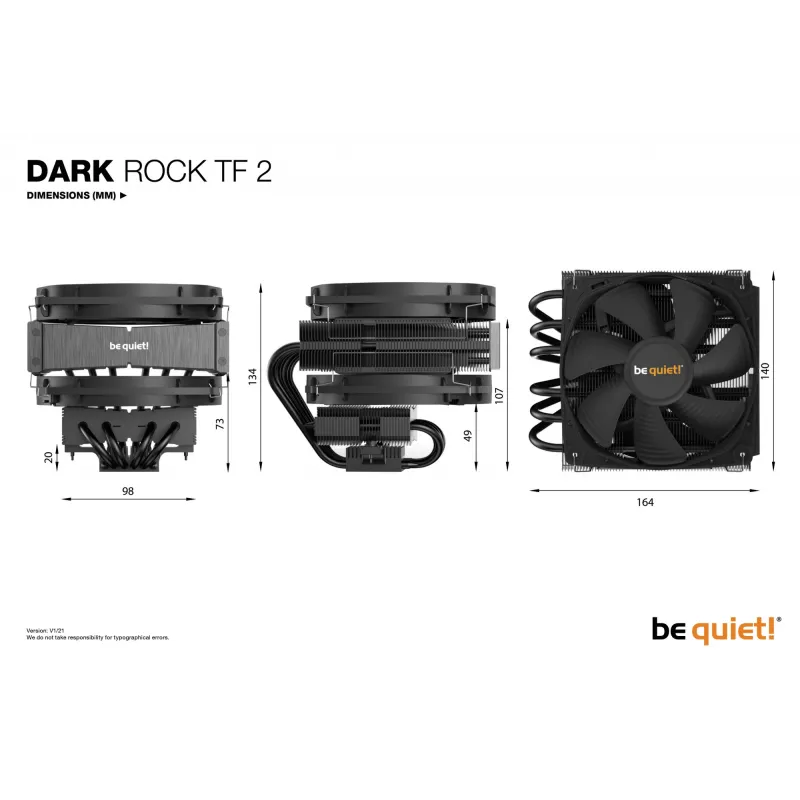 be quiet Dark Rock TF 2 CPU-Kühler