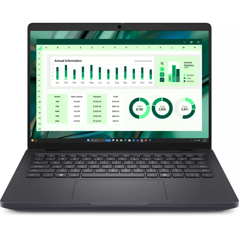 DELL Pro Max 14 MC14250 Intel Core Ultra 7 255H Mobile Workstation 35,6 cm (14 Zoll) Full HD+ 16 GB LPDDR5x-SDRAM 512 GB SSD Wi-Fi 7 (802.11be) Windows 11 Pro Schwarz