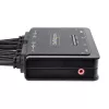 StarTech.com 2-Port Dual-Monitor DisplayPort-Kabel-KVM-Switch, 4K 60Hz, Kompakter KVM-Switch mit integrierten 1,5-m-USB-A-/DisplayPort-/Audio-Kabeln, Bus-betrieben – Umschaltung per Fernbedienungstaste/Hotkeys