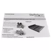 StarTech.com 2U Server-Rack-Einlegeboden – Universelles belüftetes Rack-Mount-Cantilever-Tablett für 19-Zoll-Netzwerkgeräte-Rack und -Schrank – Hochbelastbarer Stahl – Tragfähigkeit 23 kg – 16 Zoll tiefer Einlegeboden, Schwarz