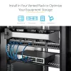 StarTech.com 2U Server-Rack-Einlegeboden – Universelles belüftetes Rack-Mount-Cantilever-Tablett für 19-Zoll-Netzwerkgeräte-Rack und -Schrank – Hochbelastbarer Stahl – Tragfähigkeit 23 kg – 16 Zoll tiefer Einlegeboden, Schwarz