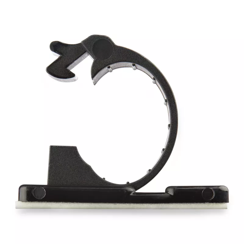 StarTech.com 100 selbstklebende Kabelmanagement-Clips schwarz – Netzwerk-/Ethernet-/Bürotisch-/Computer-Kabelorganisator – Haftkabel-/Draht-Halter – Nylon-Selbstklemmhalterung UL/94V-2 feuerfest