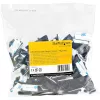 StarTech.com 100 selbstklebende Kabelmanagement-Clips schwarz – Netzwerk-/Ethernet-/Bürotisch-/Computer-Kabelorganisator – Haftkabel-/Draht-Halter – Nylon-Selbstklemmhalterung UL/94V-2 feuerfest