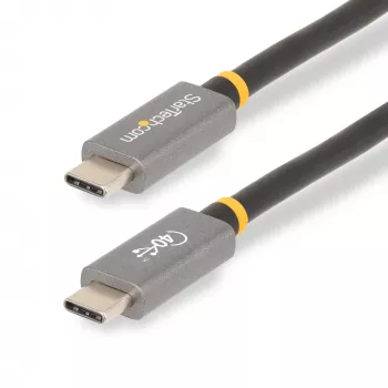 StarTech.com 1 m USB4-Kabel, USB-IF-zertifiziertes USB-C-Kabel, 40 Gbit/s, USB-Typ-C-Datenübertragungskabel, 100 W Power Delivery, 8K 60 Hz, kompatibel mit Thunderbolt 4/3/USB 3.2