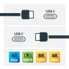 StarTech.com 1 m USB4-Kabel, USB-IF-zertifiziertes USB-C-Kabel, 40 Gbit/s, USB-Typ-C-Datenübertragungskabel, 100 W Power Delivery, 8K 60 Hz, kompatibel mit Thunderbolt 4/3/USB 3.2