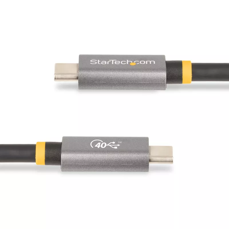 StarTech.com 1 m USB4-Kabel, USB-IF-zertifiziertes USB-C-Kabel, 40 Gbit/s, USB-Typ-C-Datenübertragungskabel, 100 W Power Delivery, 8K 60 Hz, kompatibel mit Thunderbolt 4/3/USB 3.2