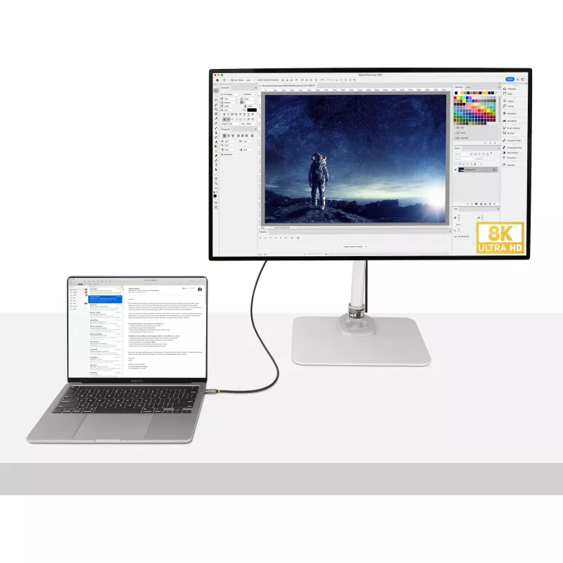 StarTech.com 1 m USB4-Kabel, USB-IF-zertifiziertes USB-C-Kabel, 40 Gbit/s, USB-Typ-C-Datenübertragungskabel, 100 W Power Delivery, 8K 60 Hz, kompatibel mit Thunderbolt 4/3/USB 3.2