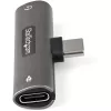 StarTech.com USB-C Audio- & Ladeadapter - USB-C-Audioadapter mit 3,5-mm-TRRS-Headset-Anschluss und 60-W-USB-Typ-C-Power-Delivery-Durchgangsladung – für USB-C-Telefone/Tablets/Laptops