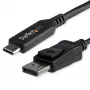 StarTech.com 6ft/1.8m USB-C-auf-DisplayPort-1.4-Kabel – 4K/5K/8K USB-Typ-C-auf-DP-1.4-Alt-Mode-Videoadapter-Konverter – HBR3/HDR/DSC – 8K-60Hz-DP-Monitorkabel für USB-C/Thunderbolt 3