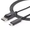 StarTech.com 6ft/1.8m USB-C-auf-DisplayPort-1.4-Kabel – 4K/5K/8K USB-Typ-C-auf-DP-1.4-Alt-Mode-Videoadapter-Konverter – HBR3/HDR/DSC – 8K-60Hz-DP-Monitorkabel für USB-C/Thunderbolt 3