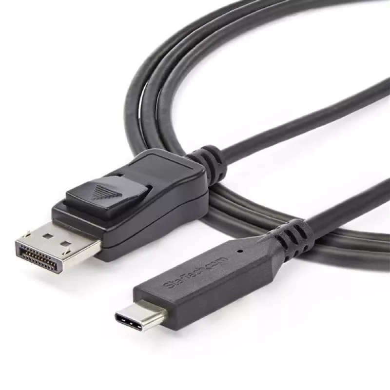 StarTech.com 6ft/1.8m USB-C-auf-DisplayPort-1.4-Kabel – 4K/5K/8K USB-Typ-C-auf-DP-1.4-Alt-Mode-Videoadapter-Konverter – HBR3/HDR/DSC – 8K-60Hz-DP-Monitorkabel für USB-C/Thunderbolt 3