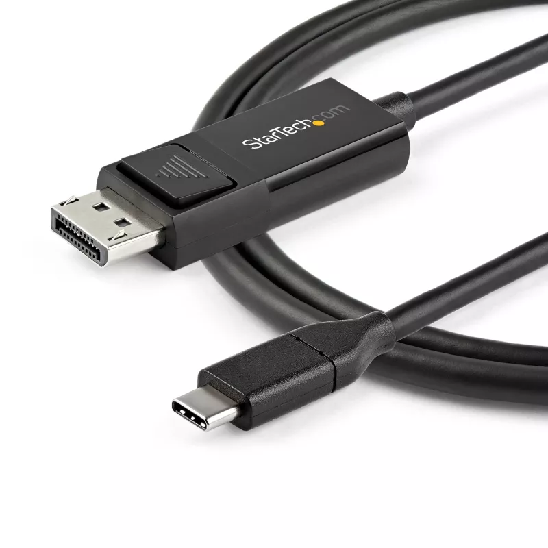 StarTech.com 1m USB-C auf DisplayPort 1.2 Kabel 4K 60Hz - Bidirektionales DP auf USB-C oder USB-C auf DP reversibles Video-Adapterkabel - HBR2/HDR - USB Typ C/Thunderbolt Monitorkabel