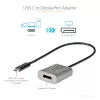 StarTech.com USB-C-auf-DisplayPort-Adapter – 8K/4K 60Hz USB-C-auf-DisplayPort-1.4-Adapter-Dongle – USB-Typ-C-auf-DP-Monitor-Videokonverter – kompatibel mit Thunderbolt 3 – mit 30 cm langem, angebrachtem Kabel
