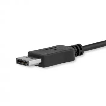 StarTech.com 1m USB-C auf DisplayPort 1.2 Kabel 4K 60Hz – USB-C auf DisplayPort Adapterkabel – HBR2 – USB Type-C DP Alt Mode auf DP Monitor Videokabel – Funktioniert mit Thunderbolt 3 – Schwarz