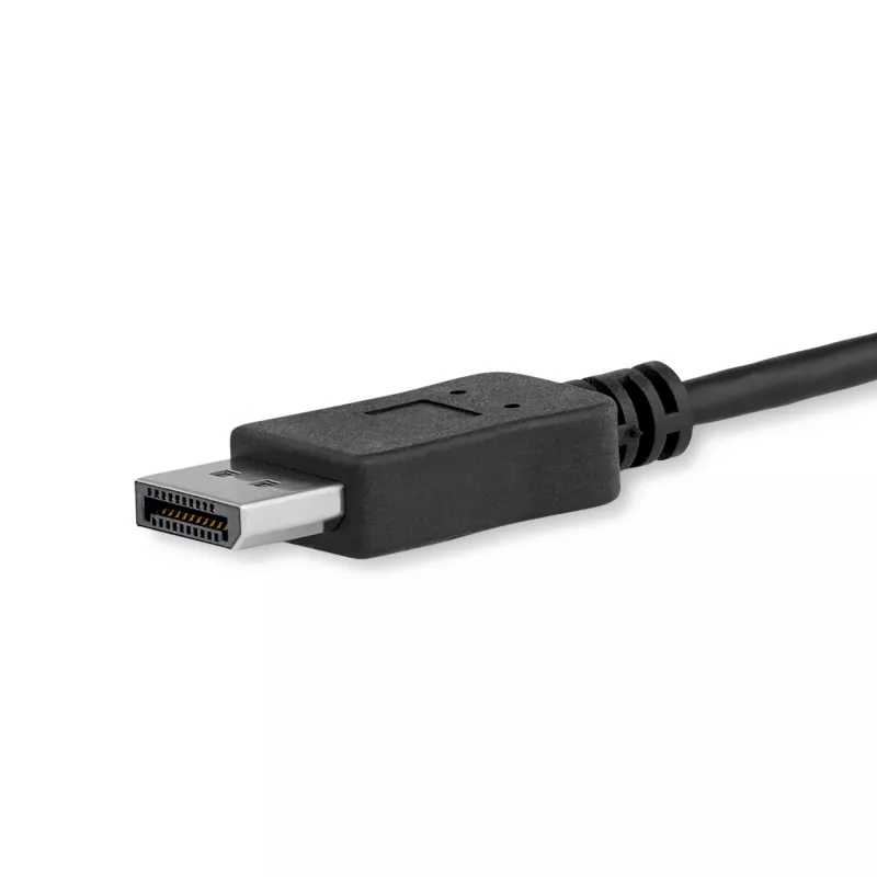 StarTech.com 1m USB-C auf DisplayPort 1.2 Kabel 4K 60Hz – USB-C auf DisplayPort Adapterkabel – HBR2 – USB Type-C DP Alt Mode auf DP Monitor Videokabel – Funktioniert mit Thunderbolt 3 – Schwarz