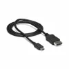 StarTech.com 1m USB-C auf DisplayPort 1.2 Kabel 4K 60Hz – USB-C auf DisplayPort Adapterkabel – HBR2 – USB Type-C DP Alt Mode auf DP Monitor Videokabel – Funktioniert mit Thunderbolt 3 – Schwarz