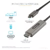 StarTech.com 0,91 m USB-C-auf-HDMI-Kabel 4K 60 Hz mit HDR10 – Ultra HD USB-Typ-C-auf-4K-HDMI-2.0b-Videoadapterkabel – USB-C-auf-HDMI-HDR-Monitor-/Display-Konverter – DP 1.4 Alt Mode HBR3