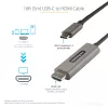 StarTech.com 4,9m (5m) USB-C auf HDMI Kabel 4K 60Hz mit HDR10 - Ultra HD USB Typ-C auf 4K HDMI 2.0b Videoadapterkabel - USB-C auf HDMI HDR Monitor/Display Konverter - DP 1.4 Alt Mode HBR3
