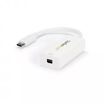 StarTech.com USB-C auf Mini DisplayPort Adapter – 4K 60 Hz – Weiß – USB 3.1 Type-C auf Mini DP Adapter – Aktualisierte Version ist CDP2MDPEC